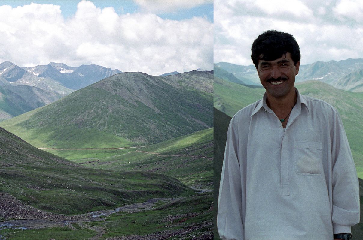 06 My Driver Ilys On Babusar Pass My driver Ilys posed for me on the Babusar Pass before we jumped back in the jeep and drove down into the Kaghan valley.